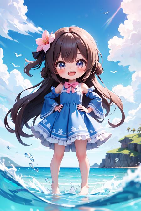 387407-175875212-masterpiece,best quality,absurdres,(chibi),masterpiece,best quality,dramatic, 1girl, solo, long hair, brown hair, detached sleev.png